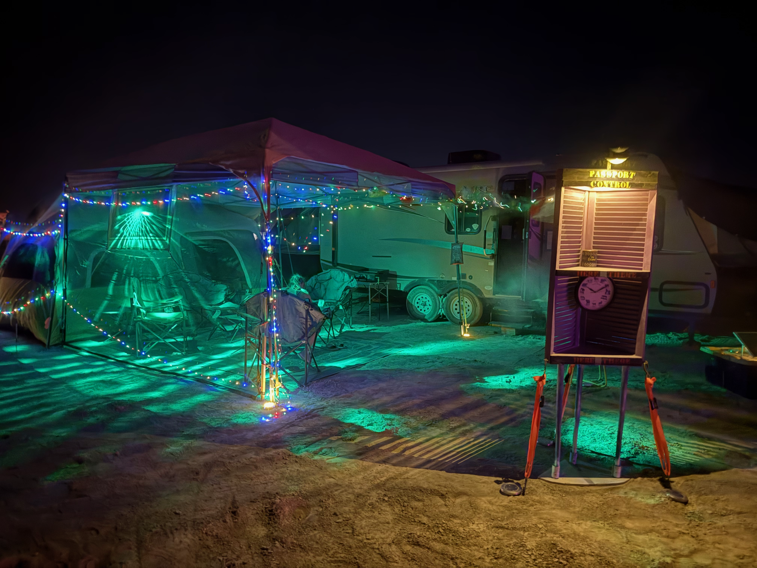Playafire 2025 at night